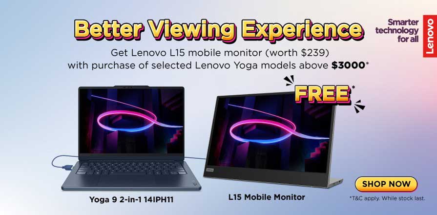 Lenovo Yoga 9 with Free Monitor
