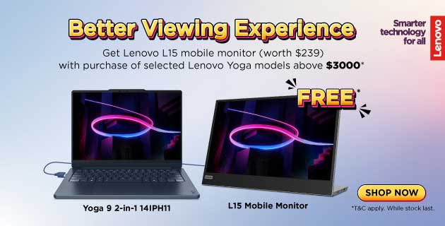Lenovo Yoga with Free Monitor