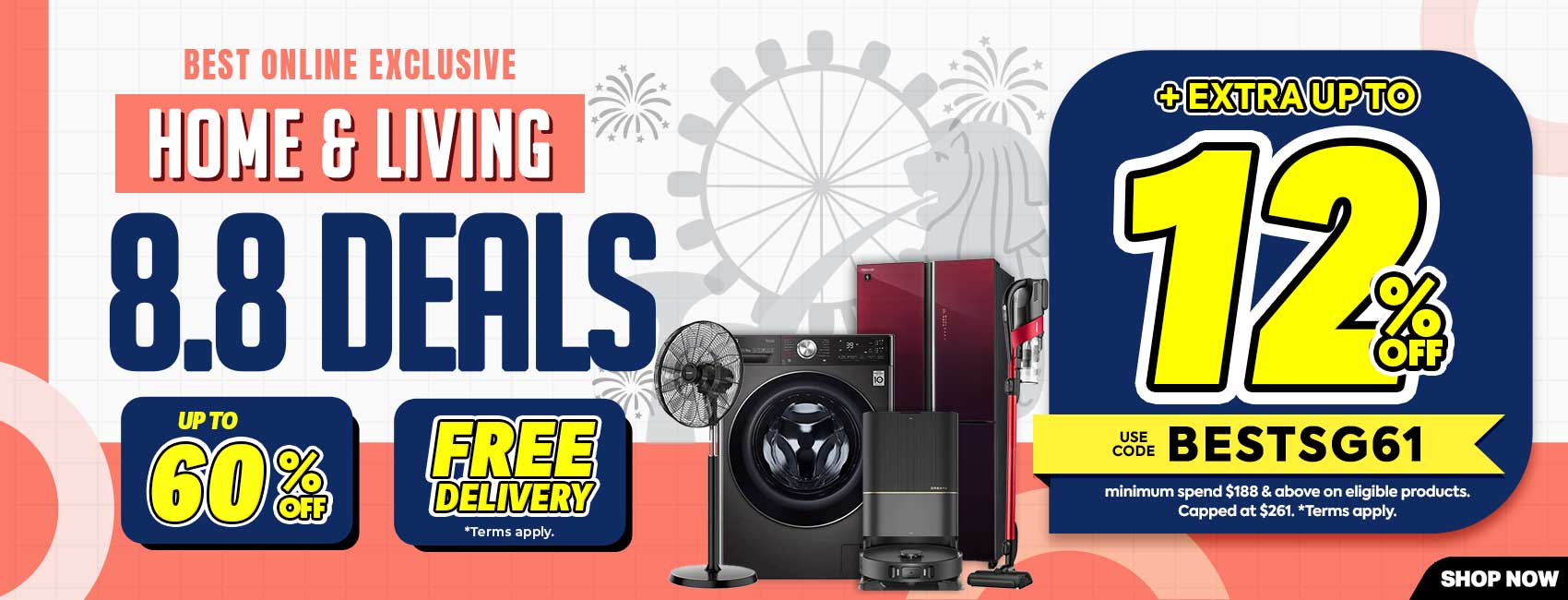 8.8 Home Living Sale