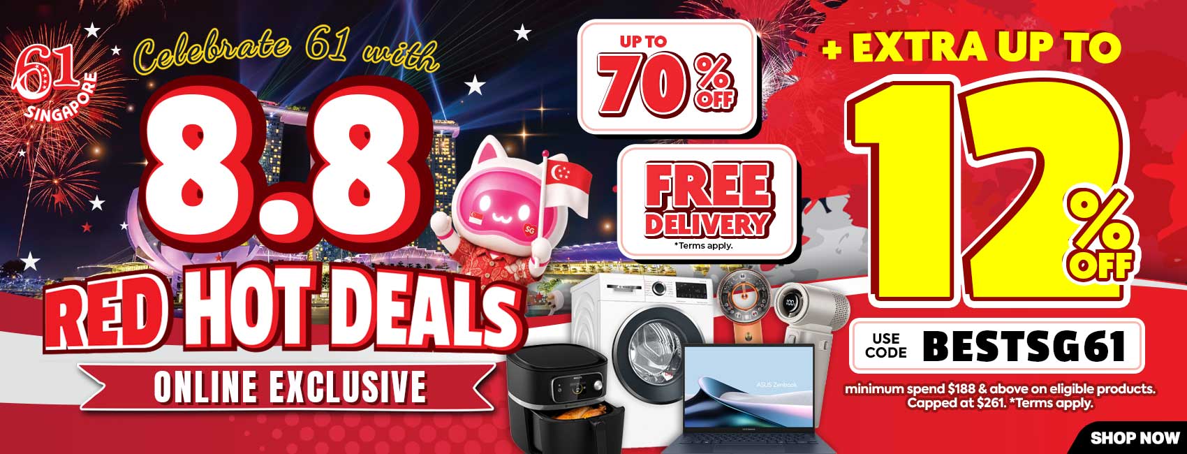 8.8 Red Hot Deals